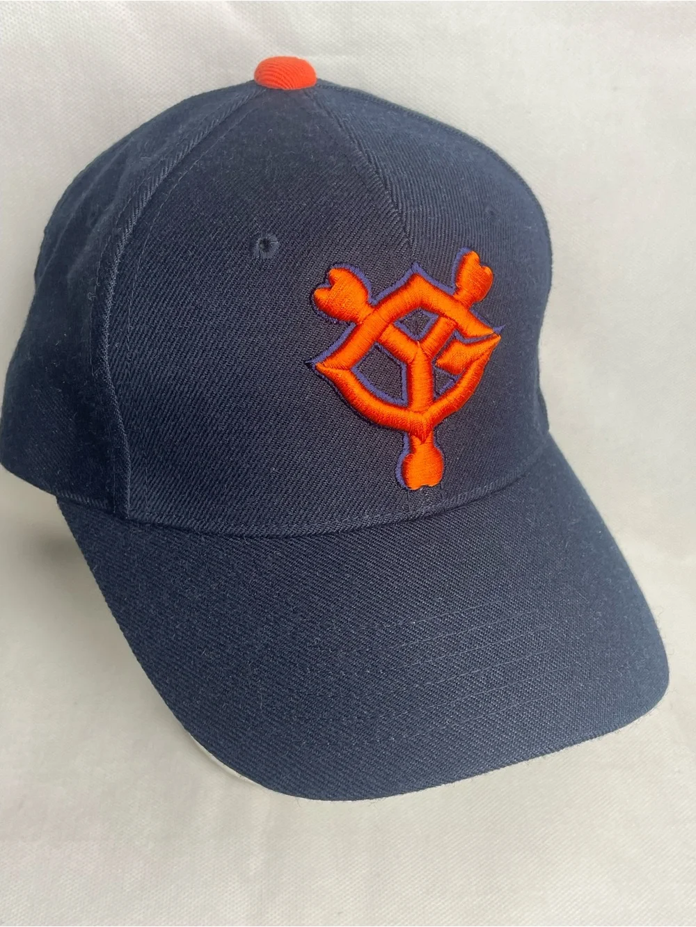 VTG Yomiuri Giants Japanese Baseball Hat Snapback 58 Navy Blue Green Field Co